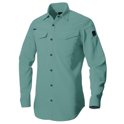 長袖シャツ ターコイズ 5L