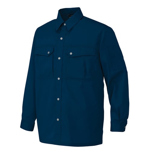 長袖シャツ ネイビー 6L