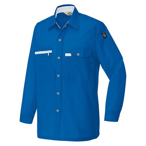 長袖シャツ Rブルー 3L