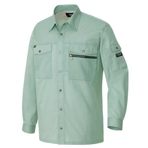 長袖シャツ グリーン 4L