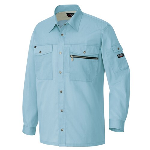 長袖シャツ サファイアブルー LL