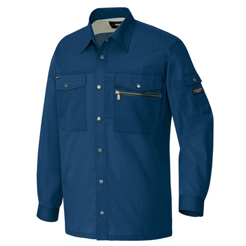 長袖シャツ ネイビー SS