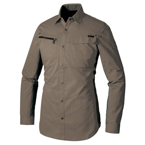 長袖シャツ モカ M