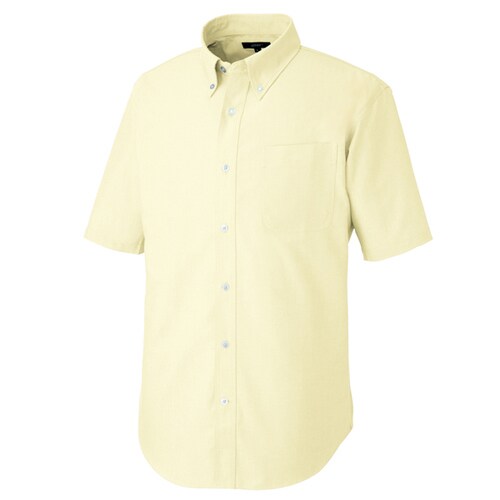 半袖T/Cボタンダウンシャツ イエロー S