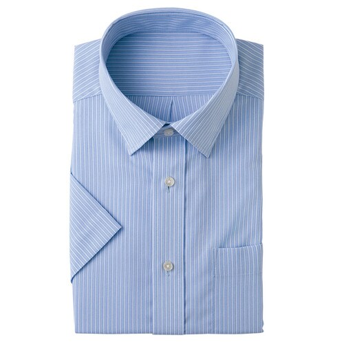 半袖カッターシャツ サックス M