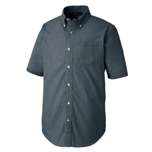 半袖ボタンダウンシャツ ブラック S