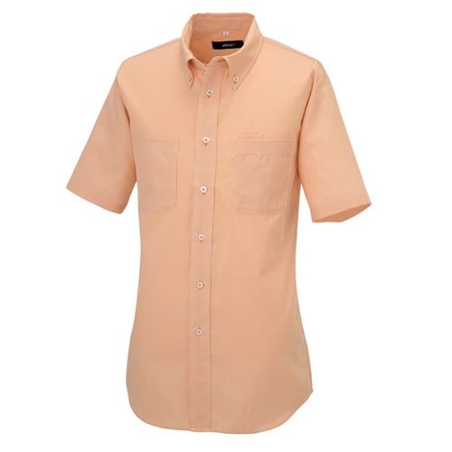 半袖ボタンダウンシャツ オレンジ S