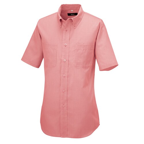 半袖ボタンダウンシャツ レッド 5L