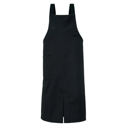 前スリットエプロン ブラック F