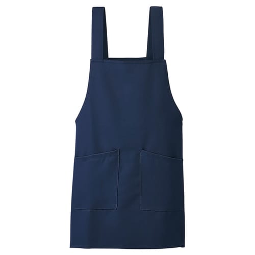 ショートエプロン ネイビー F