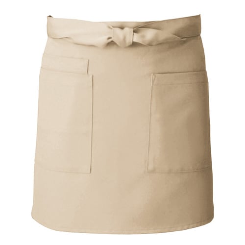 ショートエプロン ライトベージュ F