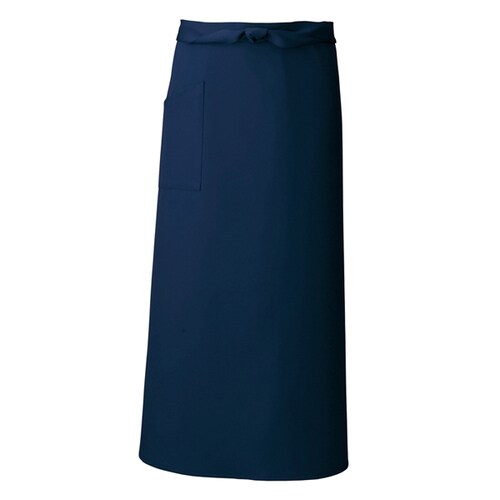 ロングエプロン ネイビー F