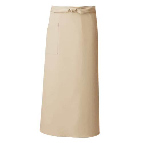 ロングエプロン ライトベージュ F