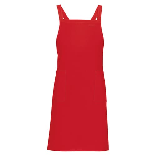 ワイドエプロン レッド F