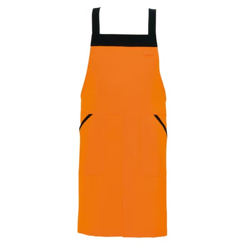 胸当てエプロン オレンジ F