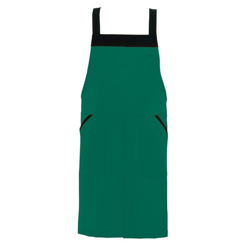 胸当てエプロン グリーン F