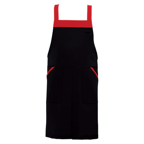 胸当てエプロン ブラック F