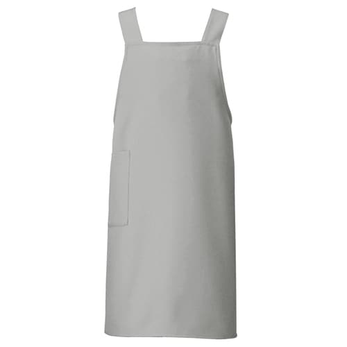 胸当てエプロン グレー F