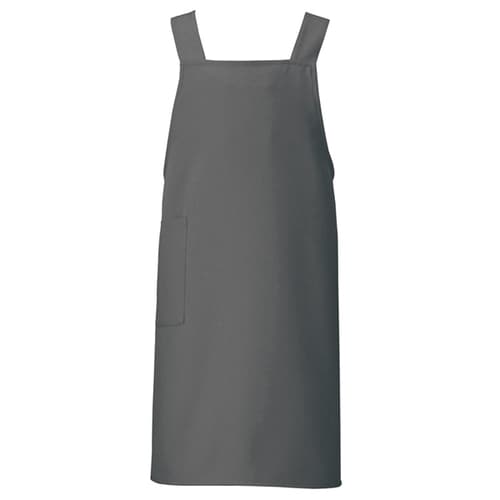 胸当てエプロン ダークグレー F