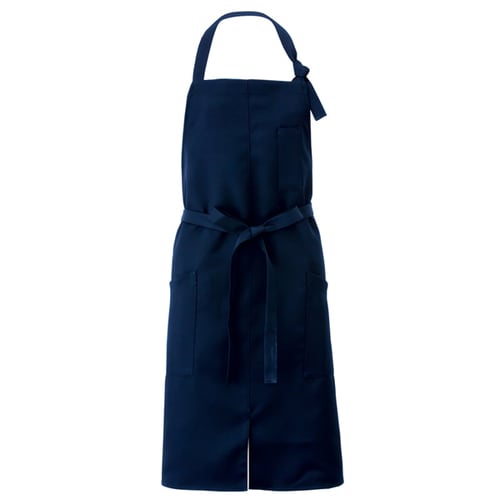 胸当てエプロン ダークネイビー F