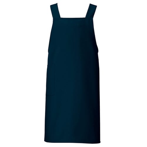 胸当てエプロン ダークネイビー F