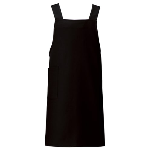 胸当てエプロン ブラック F