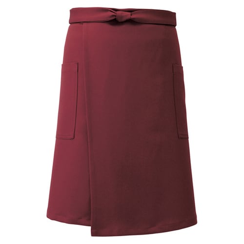 スリットエプロン ワイン F