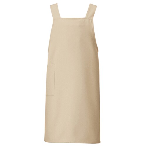 胸当てエプロン ライトベージュ F