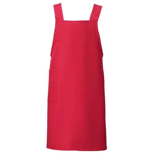 胸当てエプロン レッド F