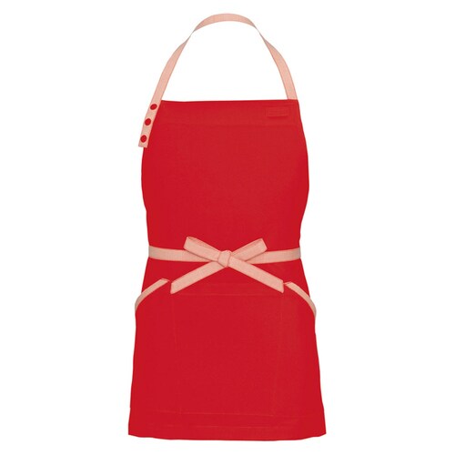 胸当てミニエプロン レッド F