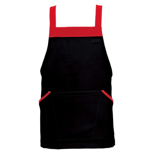 胸当てミニエプロン ブラック F