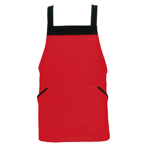 胸当てミニエプロン レッド F