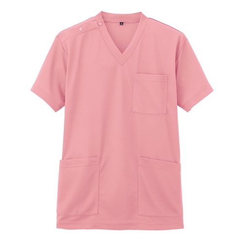 ニットスクラブ ピンク L