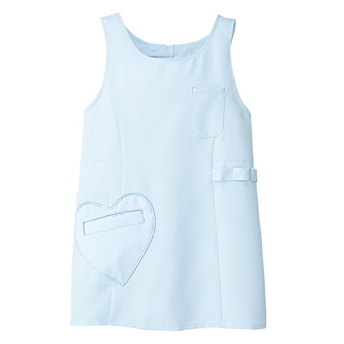 ハートポケットエプロン サックス L