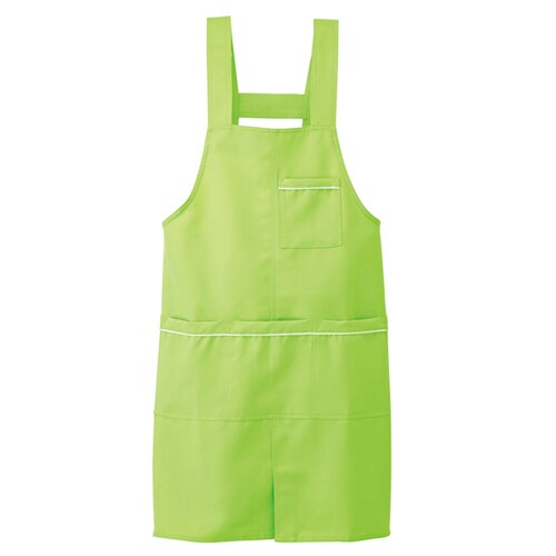 パイピングエプロン ライムグリーン F