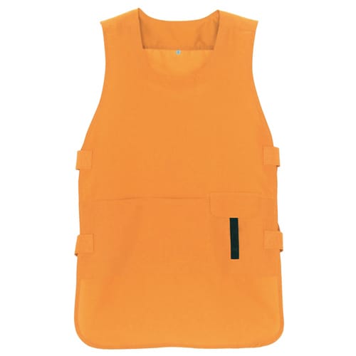 ベスト型ロングエプロン オレンジ F
