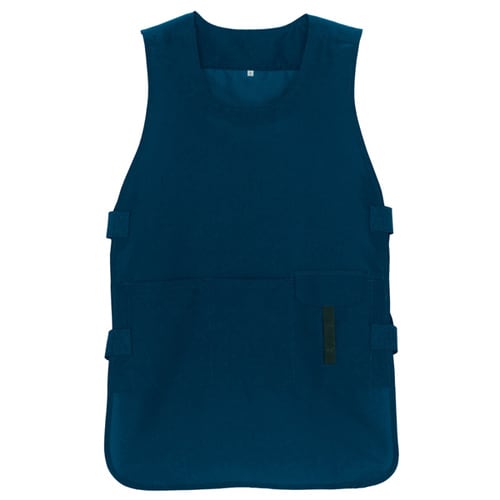 ベスト型ロングエプロン ネイビー F