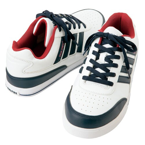 安全靴 ホワイト×ネイビー 25.5