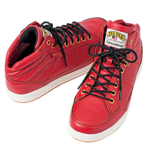 安全靴(ミドル) レッド 23.0