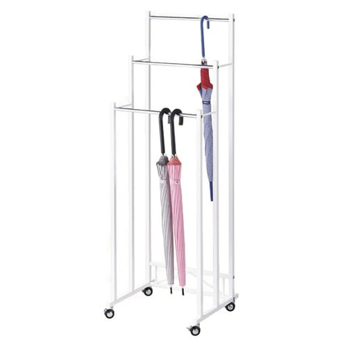 3段傘掛け ホワイトW75cm