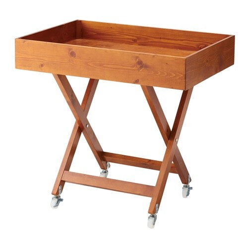 木製X脚ワゴン アルテンブラウン