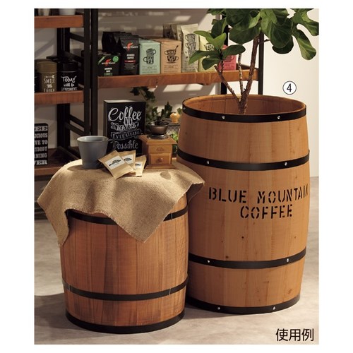 ディスプレイドラム 特大 茶