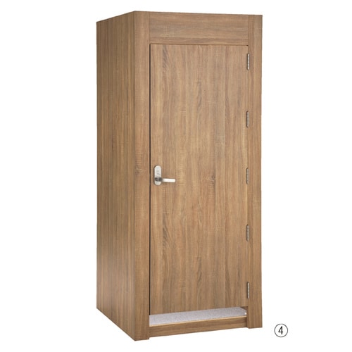 木製フィッティングルームドアタイプ ラスティック柄