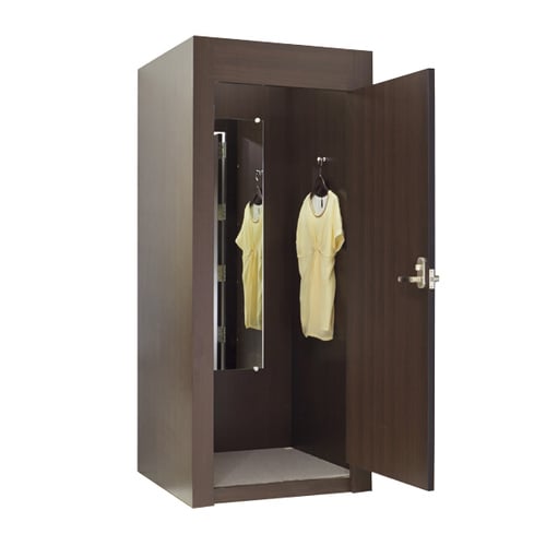 木製フィッティングルームドアタイプ ダークブラウン