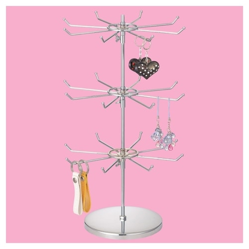 回転式アクセサリー掛け 3段アクセサリー掛け