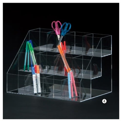 透明小物ボックス(長物用)W45cm 4列3段