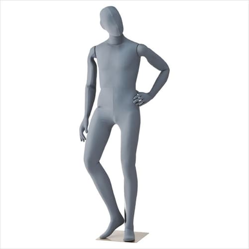 紳士フレキシブルマネキン グレー
