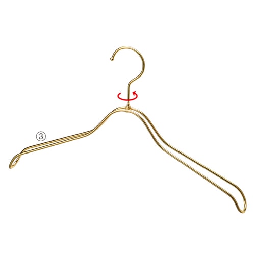 スチール製ハンガーW38cm ゴールド