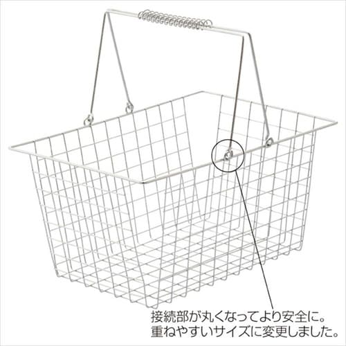 ワイヤーバスケットL クローム