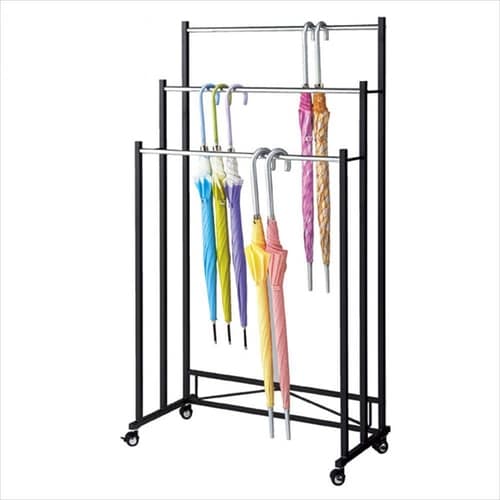 3段傘掛け ブラックW75cm